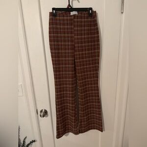 Urban Outfitters Multicolor Plaid Flare Pants Small